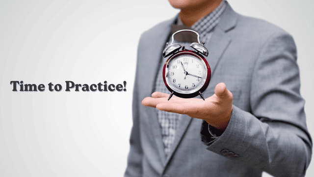 allocate time to practice English