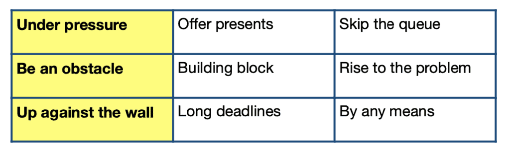 Listening Bingo answer