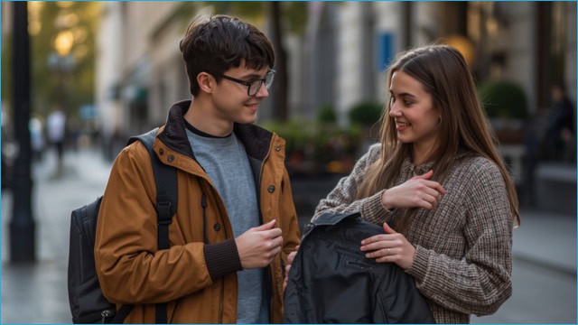 ielts students wearing jacket