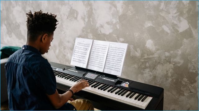 playing piano